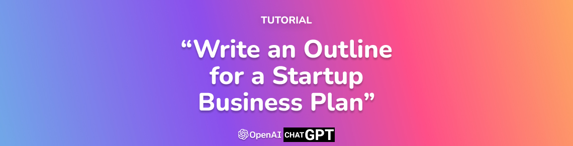 Write an outline for a business plan for a startup company