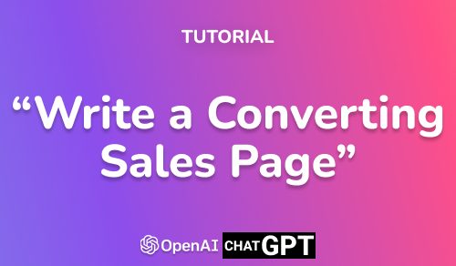 how to write a converting sales page